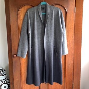 Eileen Fisher Ombre Wool Sweater Coat 